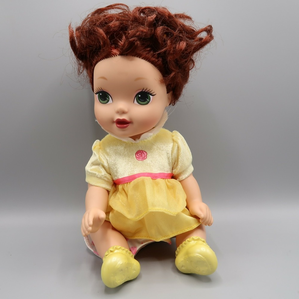 Mattel Disney Royal Nursery Baby Princesses Doll‎ Belle  Yellow Dress Doll